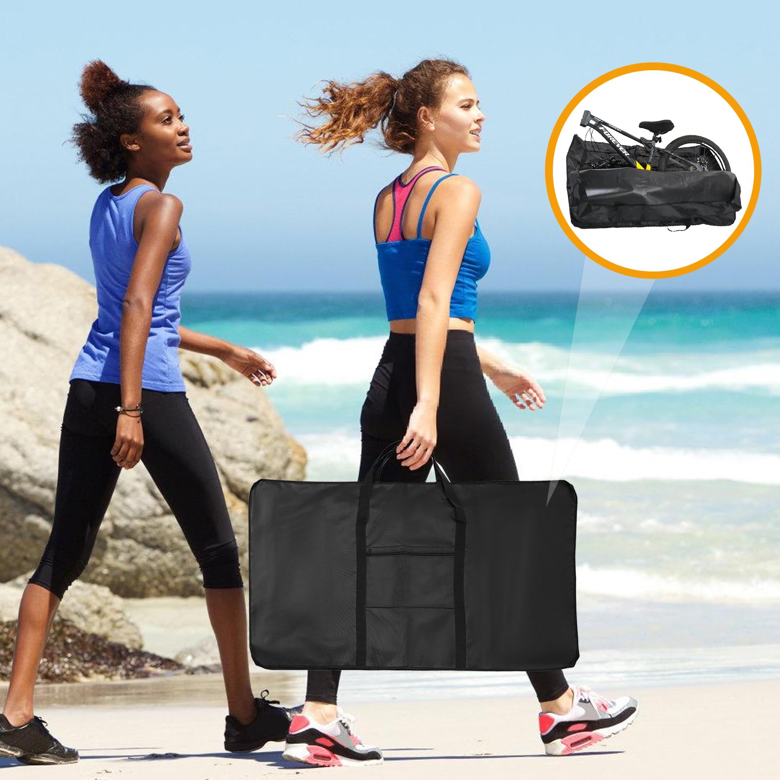 Sacoche De Vélo Pliable, Sac De Transport Étanche Pour Vélo De Montagne, 26 À 29 Pouces