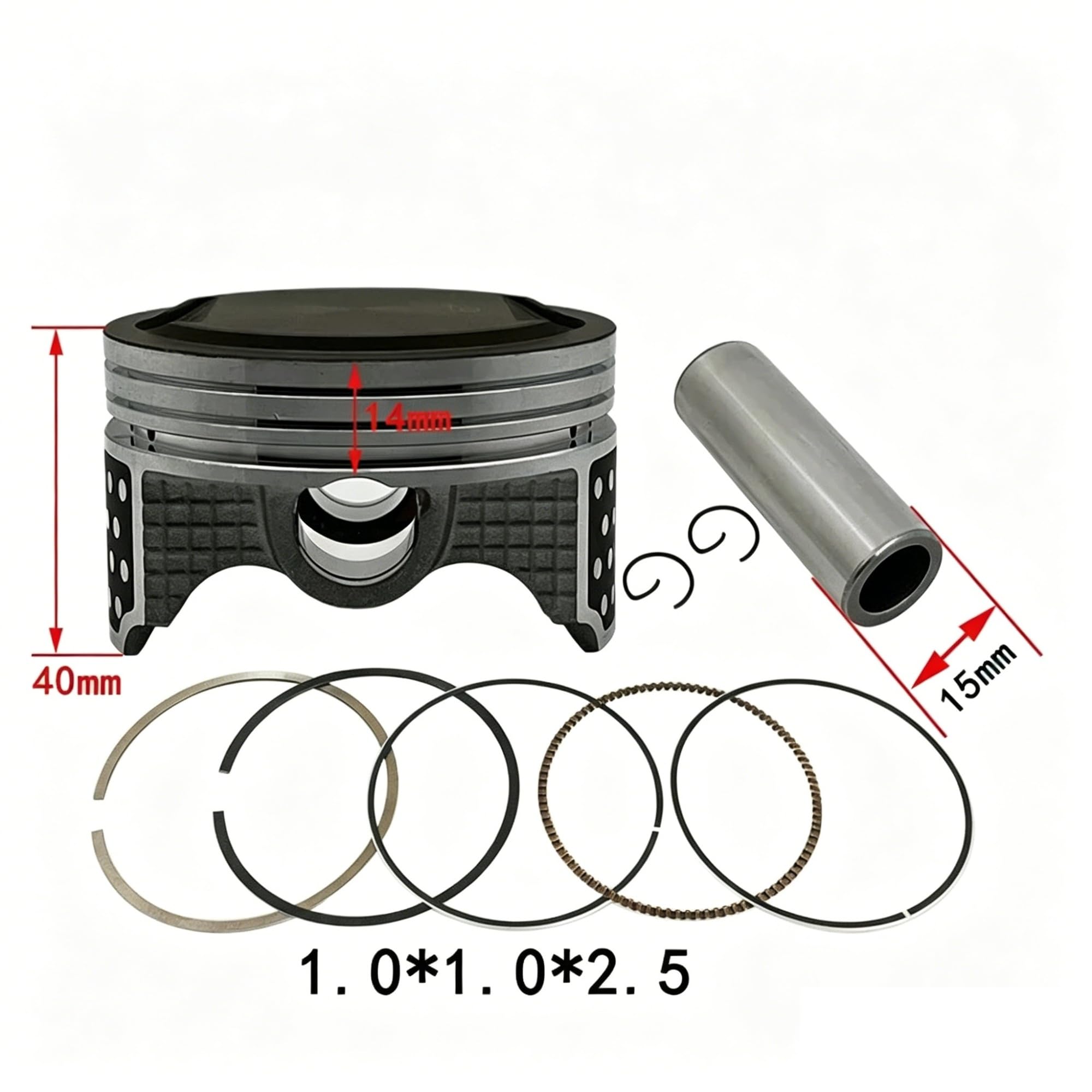 Fasce Elastiche Per CRF230F Per CRF 230F CRF230 F SL230 Per XR230 FTR223 Per SL Per XR 230cc Moto 67mm 233cc Pistone Anello Kit Pistone