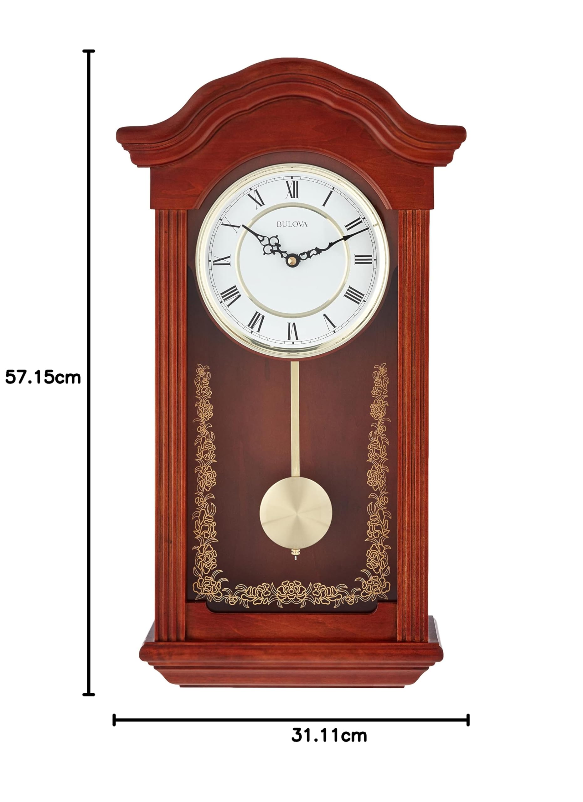 Bulova C4443 Reloj Baronet, Acabado en Caoba