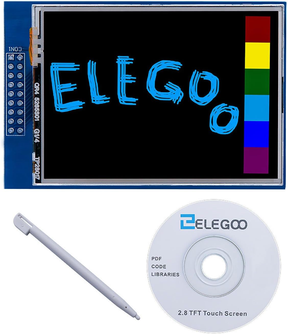 Amazon.com: ELEGOO 3PCS 0.96 Inch OLED Display Screen Module Compact ...