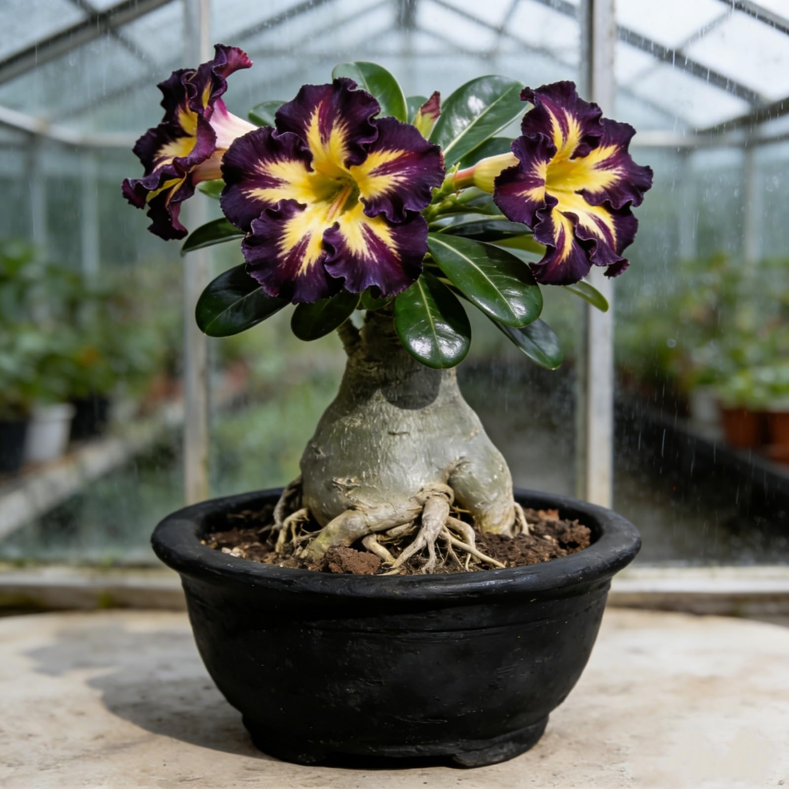 Cold-Hardy and Drought-Tolerant Desert Rose Bulbs/Cold-Hardy Perennials/Flowers Year-Round/Professional Planting for Stunning Garden Displays