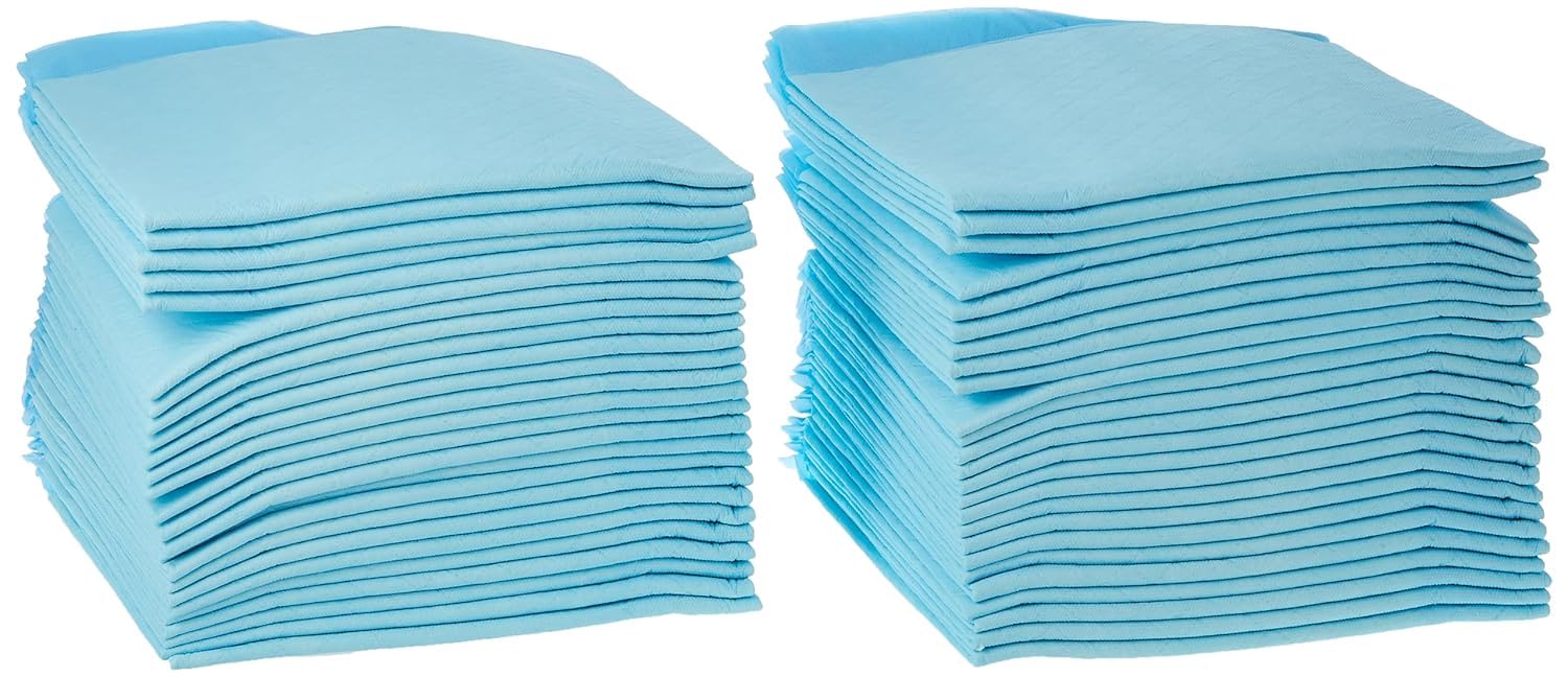 Pixie Disposable Changing Mat, Piece Of 50 Pouch-Blue, Baby Diaper Pad, Nappy Pet Training Pad