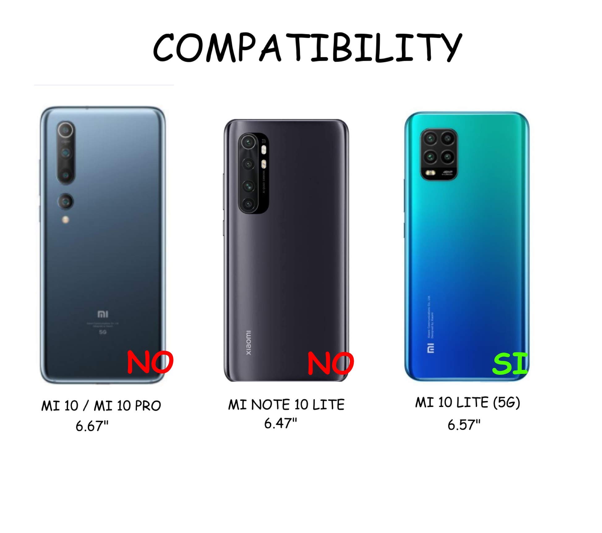 Custodia In Gel TPU Per XIAOMI MI 10 LITE (5G) - Morbida, Opaca, Ultra Sottile - Colore Nero