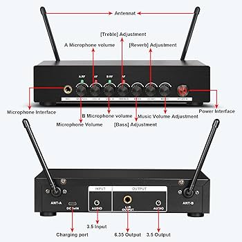 Depusheng ワイヤレスマイクシステム Depusheng ワイヤレスマイクシステム