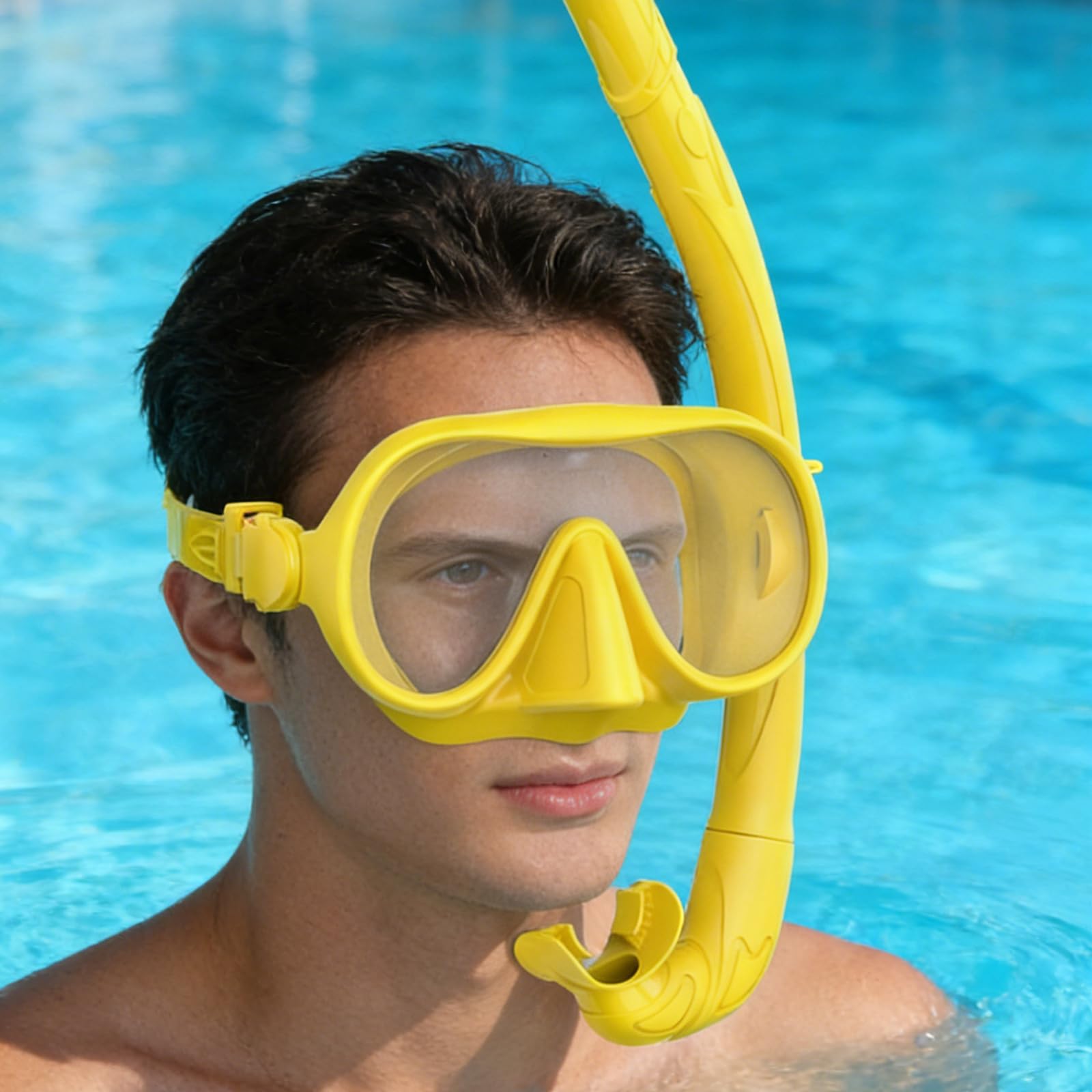 Gafas de buceo panorámicas de 180 grados para buceo, esnórquel, buceo libre, natación faciales, gafas subacuáticas para adultos