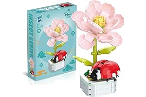 Flower Building Bouquet Set: Creative Building Blocks for Adult Flower Tot Enthusiasts