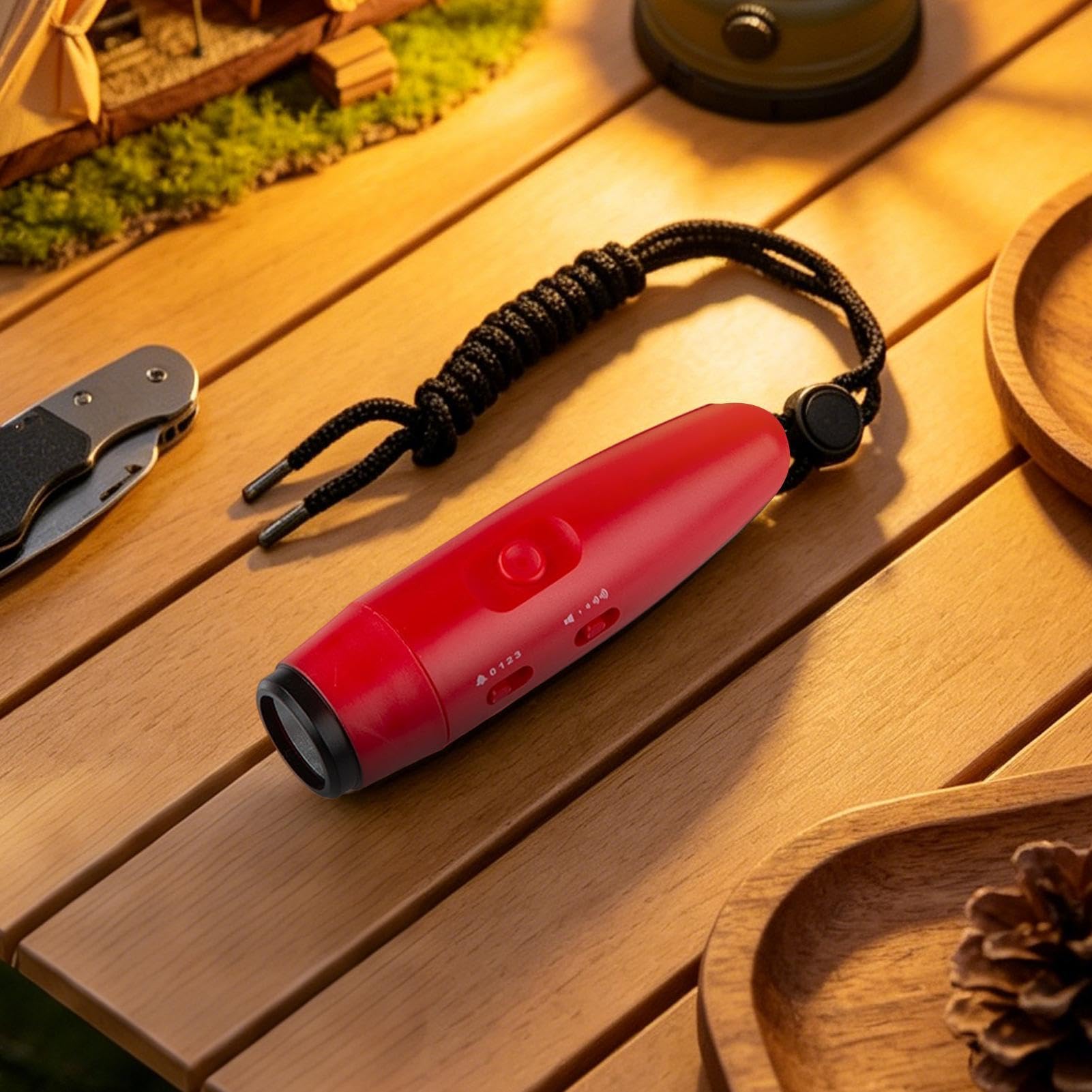 Elektronisches Horn für Bären, tragbar, 125 dB, mit 4 Lautstärkestufen und 3 Stufen, Sicherheitsalarm gegen Bären, Camping, Klettern, Erkundung und Sicherheit im Freien, Sport, Massenkontrolle