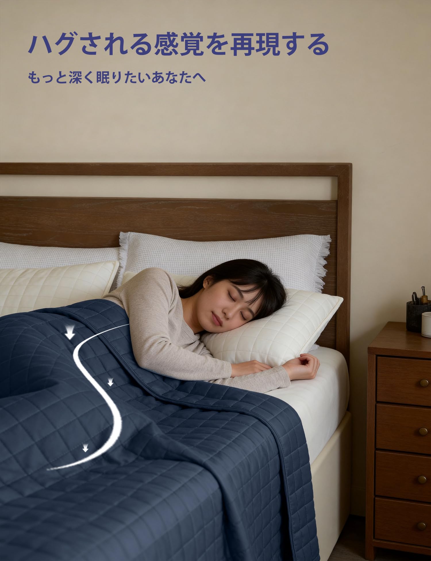 Amazon｜YnM ウェイトブランケット 加重ブランケット 重力ブランケット