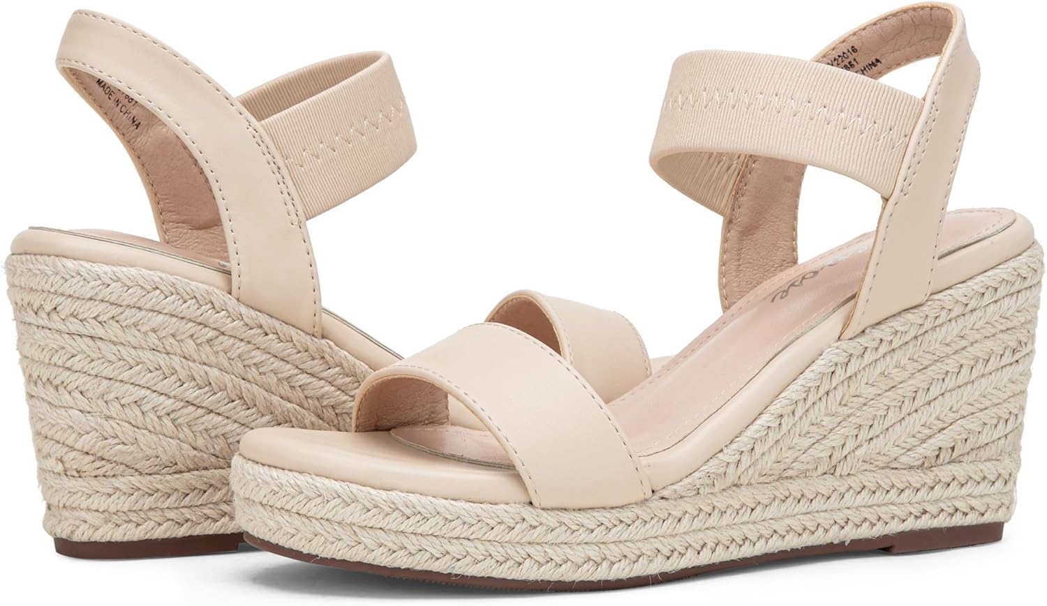 Vepose Women's Wedge Sandals, Platform Espadrilles Sandal Slip On Open Toe with Ankle Strap, Comfortable Low Heel Summer Dressy 881 Shoes - Image 8