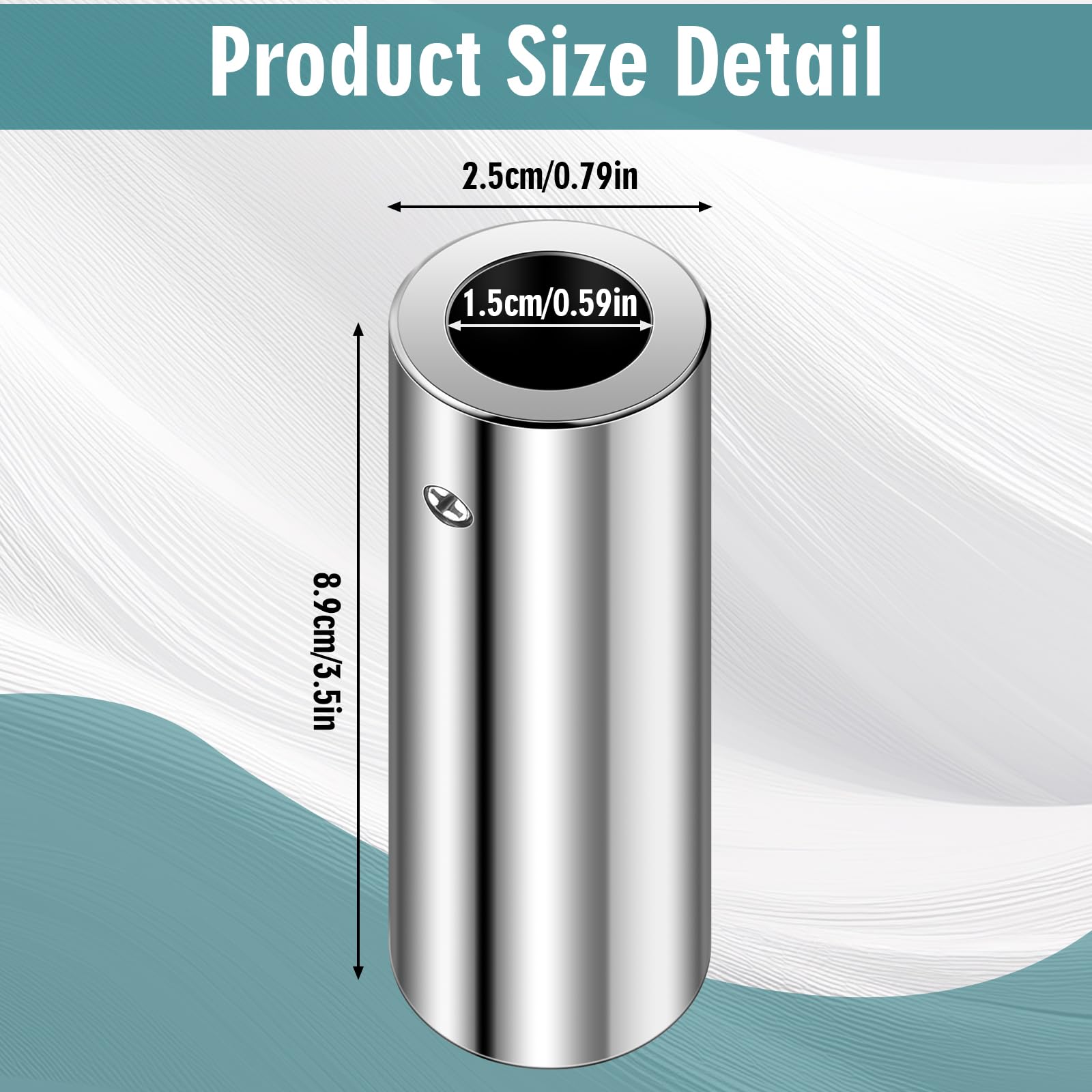 Otoolling 2 Pcs Steel Power Rack Attachment Pin Adapter Sleeve - 5/8