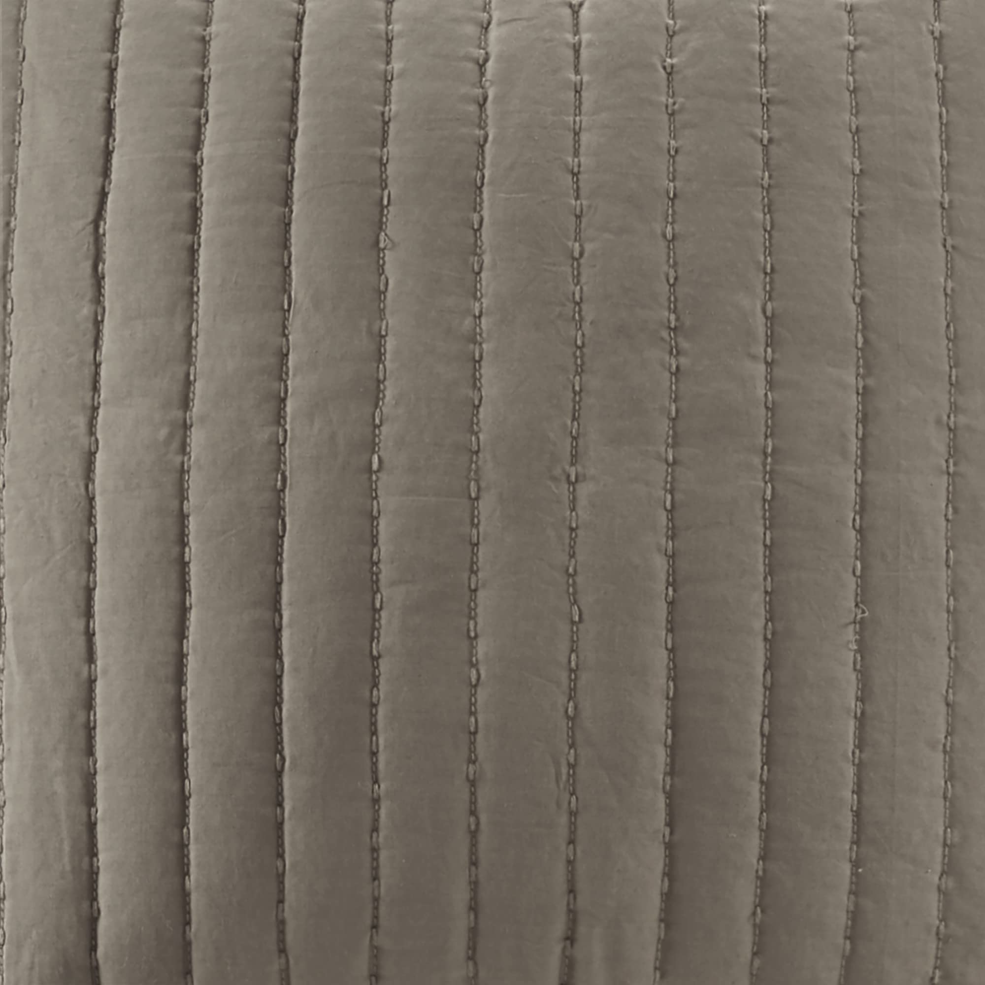 SHARK SHIP Enhance Bedroom Comfort with Soft Cotton Euro Sham, Charming Embroidery and Easy Care, Taupe