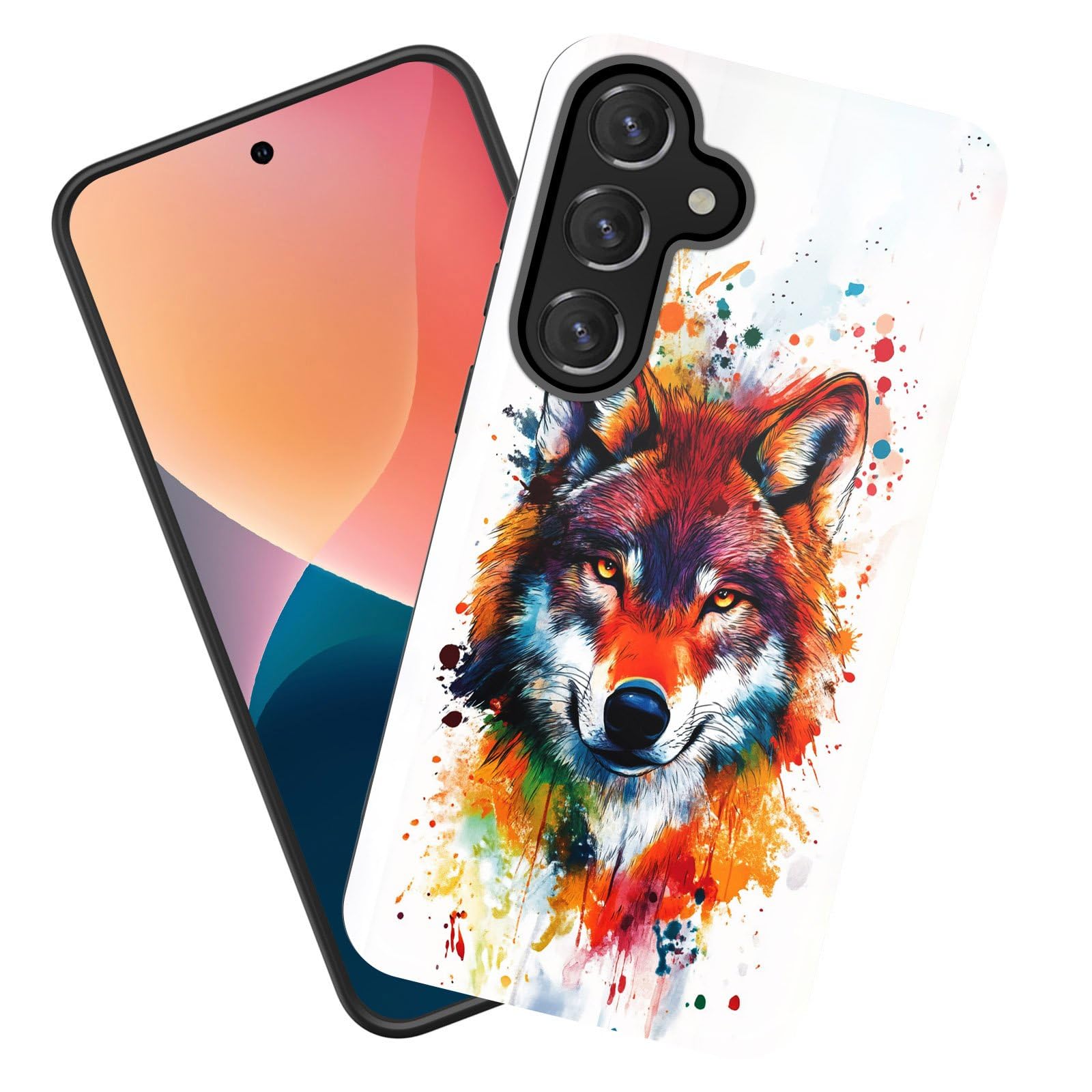 KJFHDJFDH for Galaxy A36 5G Case, Heavy Duty Shockproof Protection Soft Silicone Rubber+Hard Plastic Hybrid Protective Case for Samsung Galaxy A36 5G