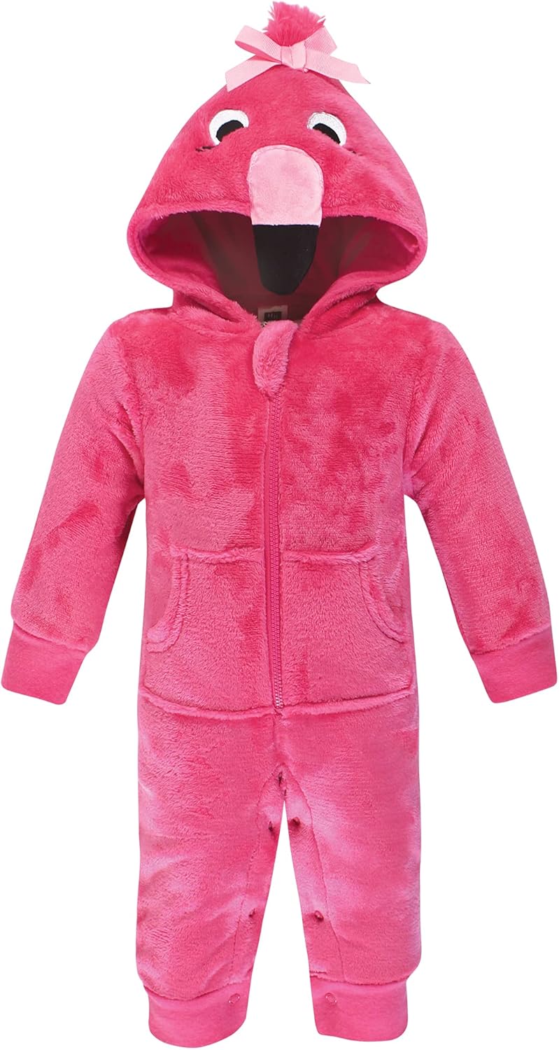 Hudson Baby Baby Plush Jumpsuits Animal Face