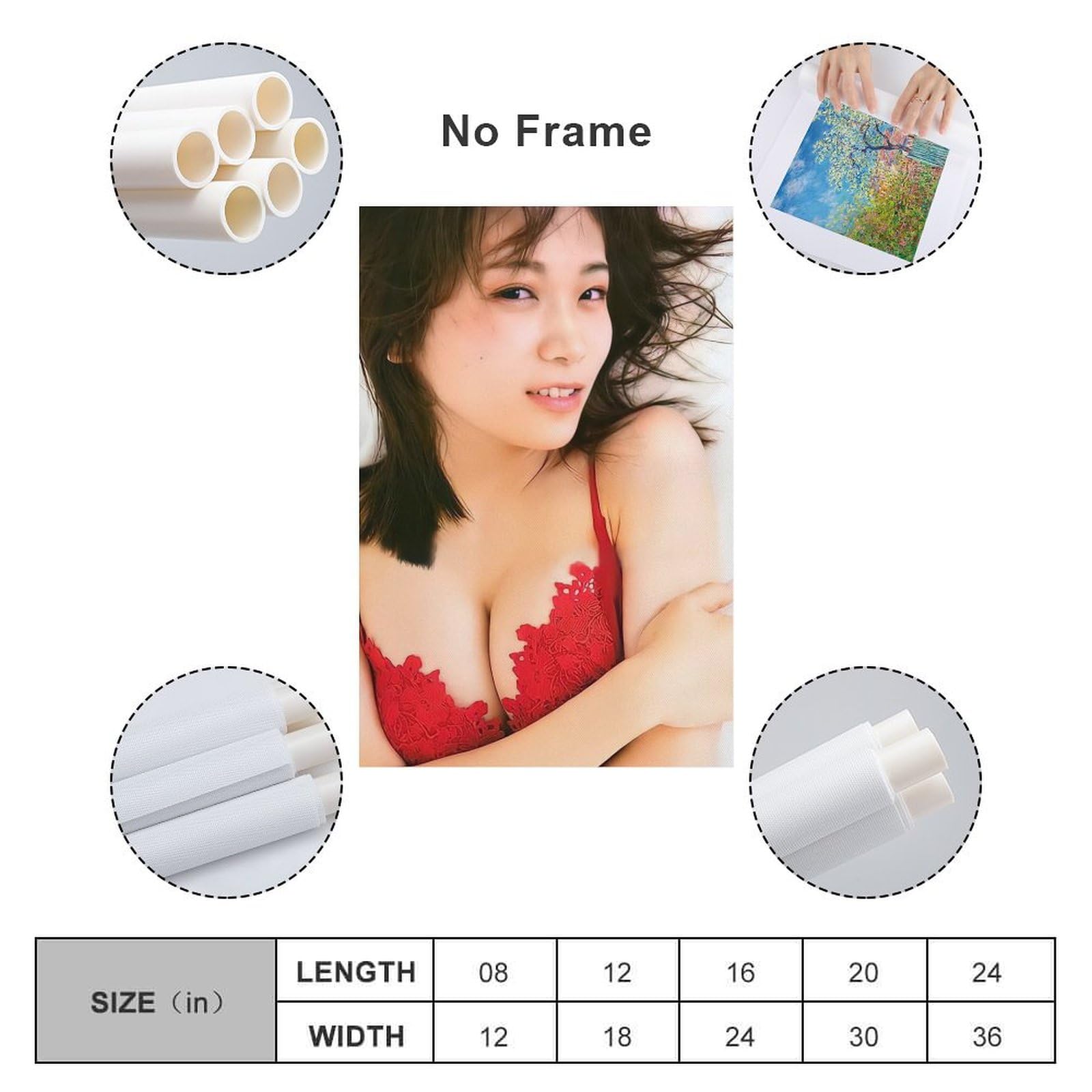 Amazon.co.jp: 乃木坂46秋元真夏写真絵画ポスター かわいいセクシー