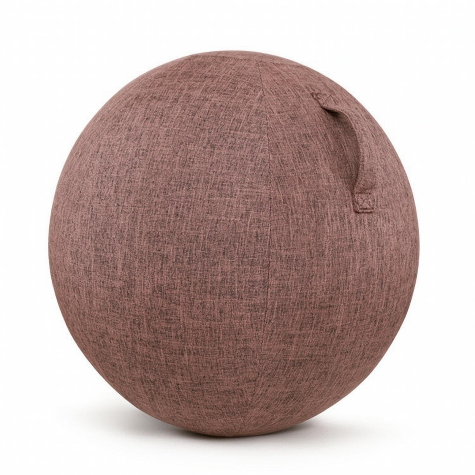 Exercise Ball Cover with Handle Woven Exercise Ball Cover Textured for Yogis, Pilates, Home Gym Coffee 75CM-image-47