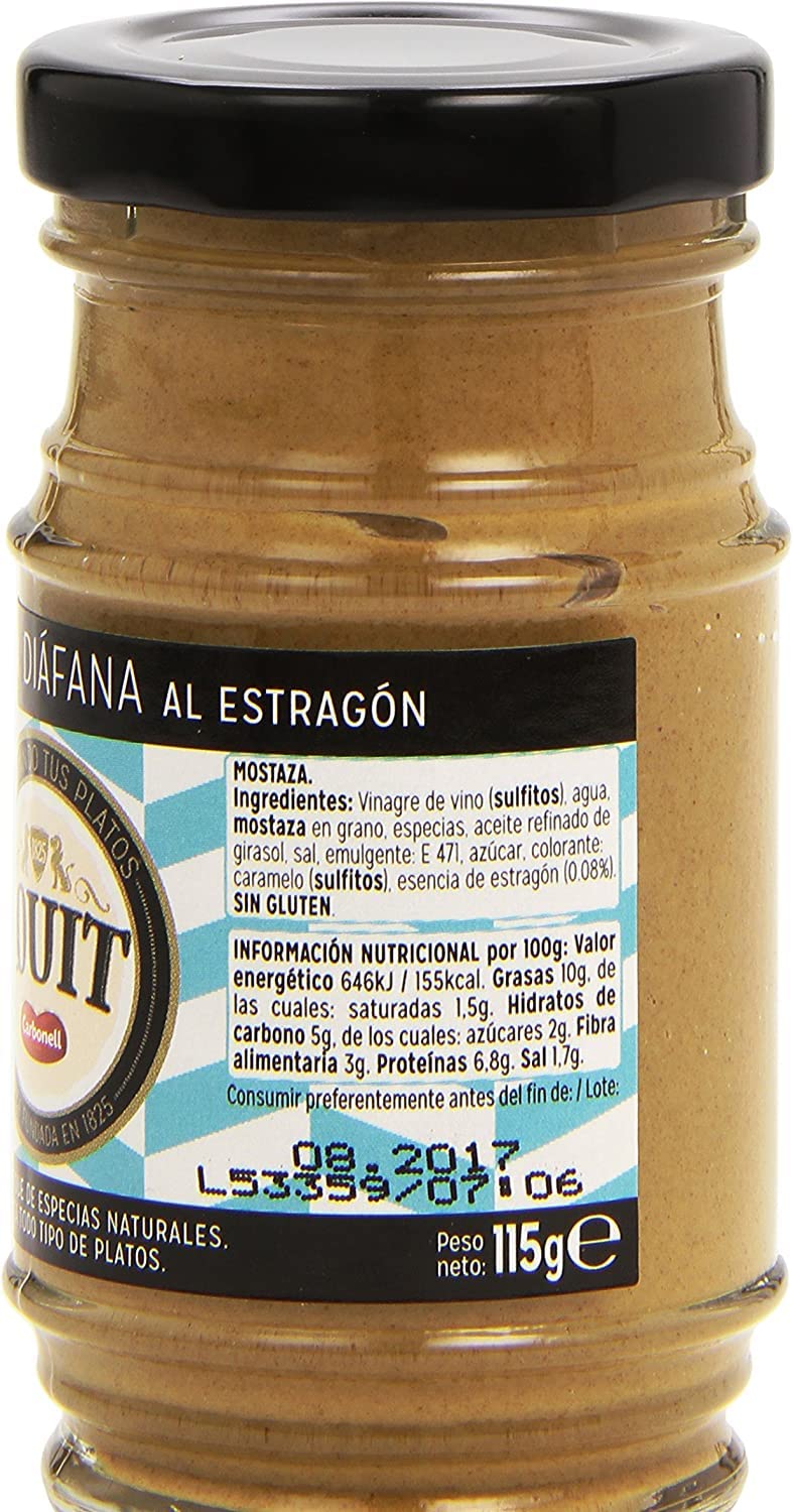 Louit Mostaza Diáfana al Estragón, 115g