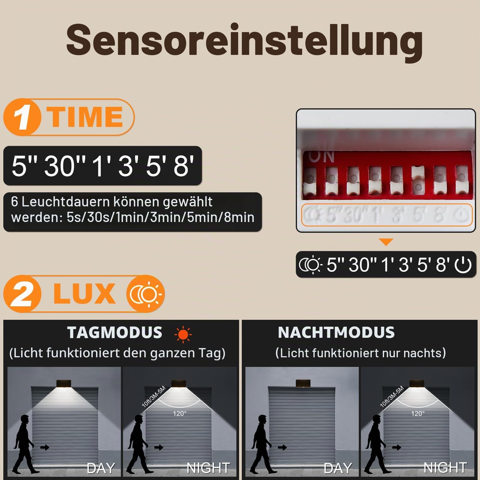 LED Außenlampe Außenleuchte mit Bewegungsmelder, Up Down Wandleuchte Wandlampe aussen Kaltweiss 6000K, IP65 Aussenlampe Aussenleuchte Wand, Außenbeleuchtung Ausenbeleutung Hauswand, Schwarz