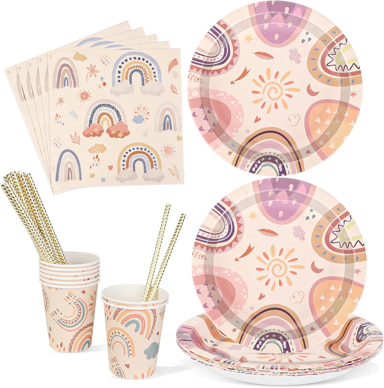 Set Stoviglie Compleanno A Tema Cavallo - Per 10 Persone - Piatti, Tazze, Tovaglie