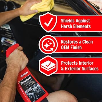 Mothers Protectant, 16 oz. Long-Lasting UV Protection for Rubber, Vinyl & Plastic, Shields Dash, Trim, Bumpers & Tires from Fading, Cracking & Drying, Restores a Clean OEM Finish (05316)