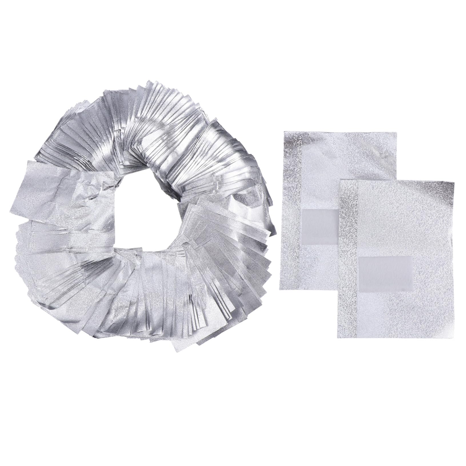 PLAFOPE 500 piezas Toallitas de Algodón para Quitar Esmalte de Uñas con Aluminio Paquete Unidades Removedor de Gel para Manicura y Uñas Acrílicas Profesional y Viajes
