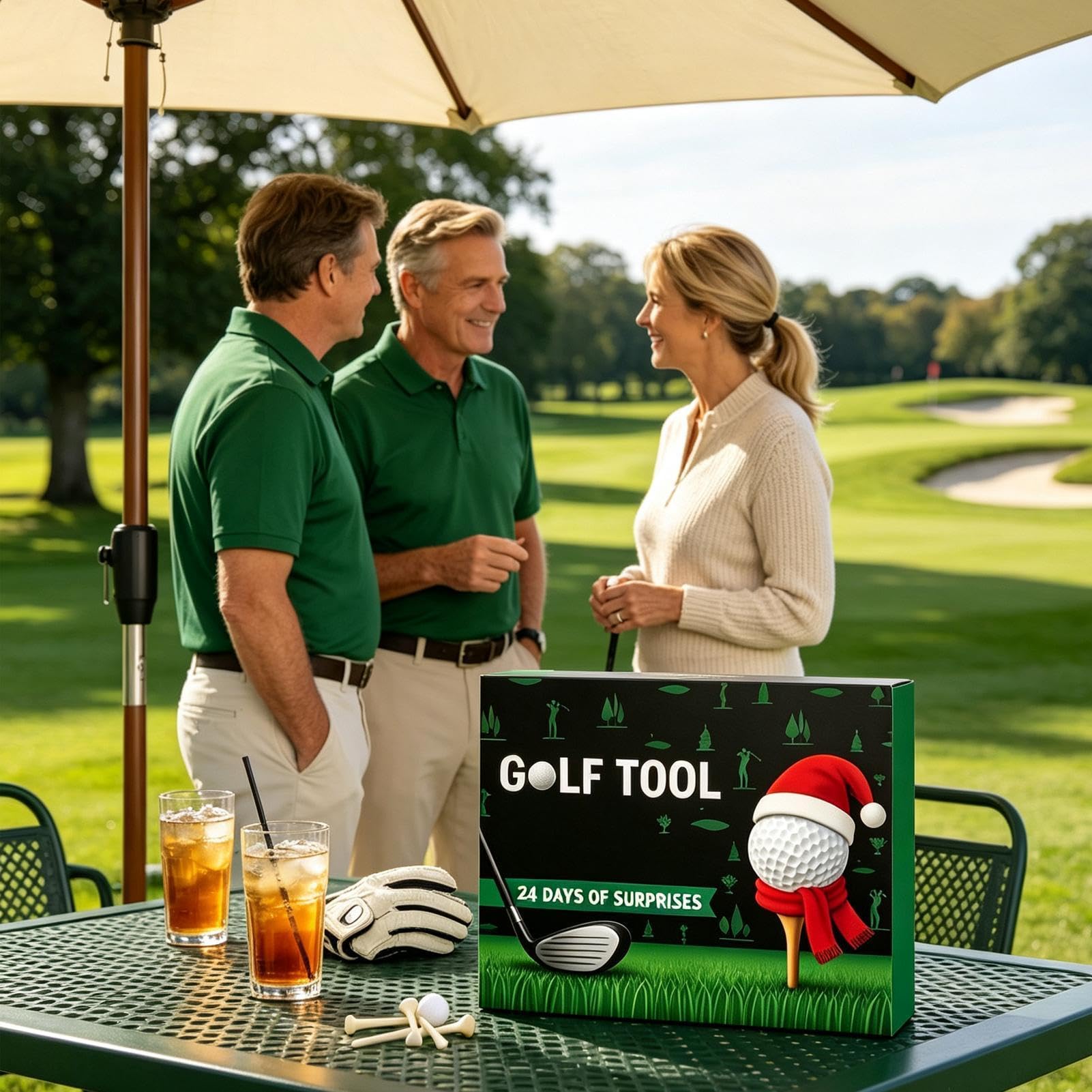 Calendario 'Avvento Golf 2026, conto alla rovescia di 24 giorni, con