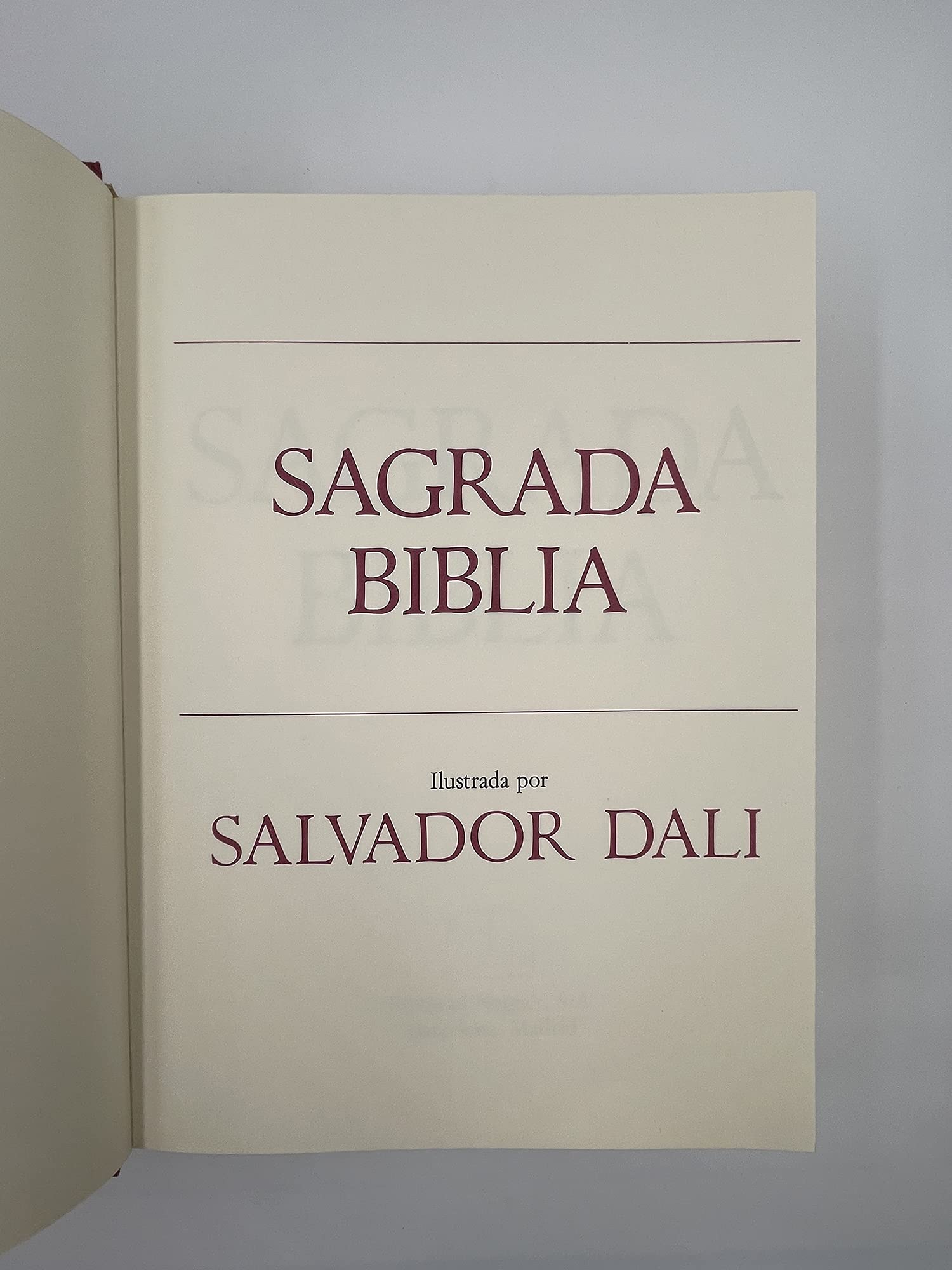 Sagrada biblia, ilustrada por dali