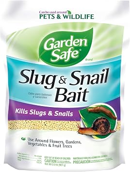 Garden Safe Slug & Snail Bait Granules, Kills Slugs & Snails, 2 Lb | Kills Slugs & Snails, For Lawns, Gardens & Greenhouses, Can Be Used Around Pets & Wildlife, Contains Iron Phosphate