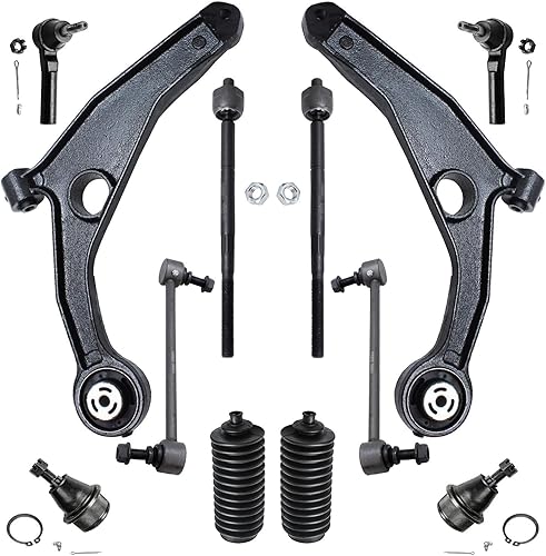 Miniatura 107 de Detroit Axle - Kit de suspensión delantera 2WD para Ford F-150 2004-2005, 2 brazos de control superiores, 2 rótulas inferiores, 2 barras