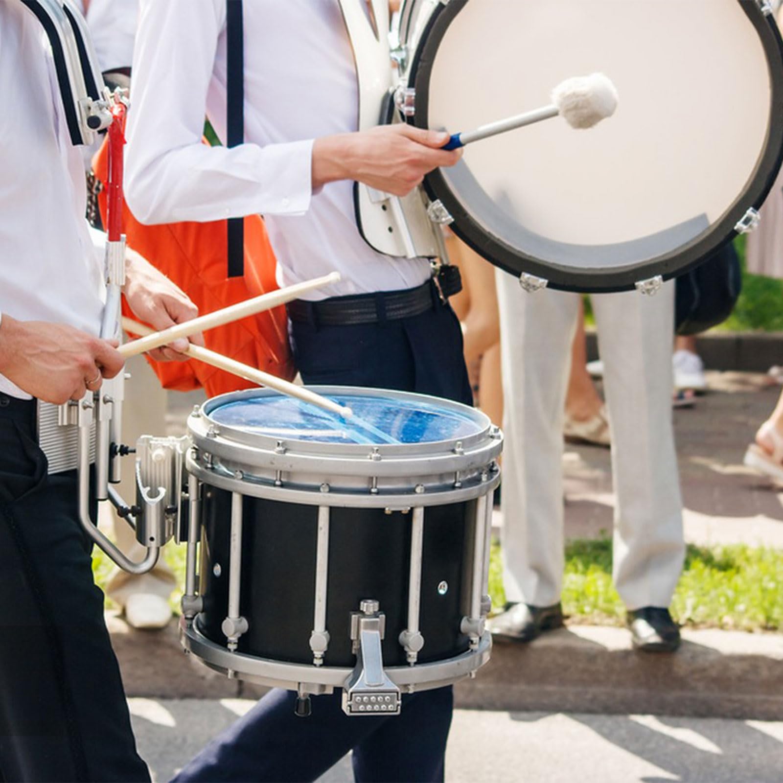 Baguettes de Tambour, Maillet de Grosse Caisse, Maillet de Tambour, Bâton de Tambour, Baguette Tambour de Basse, Baguettes de Timbales, Drumstick, pour Instrument à Percussion, Accessoire Bande
