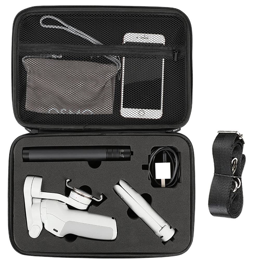 PellKing Carrying Case for DJI OM 4 /DJI Osmo Mobile 3, Protective Storage Bag with Hard Eva Shell for Dji Stabilizer Extension Pole/Tripod and Other Accessories