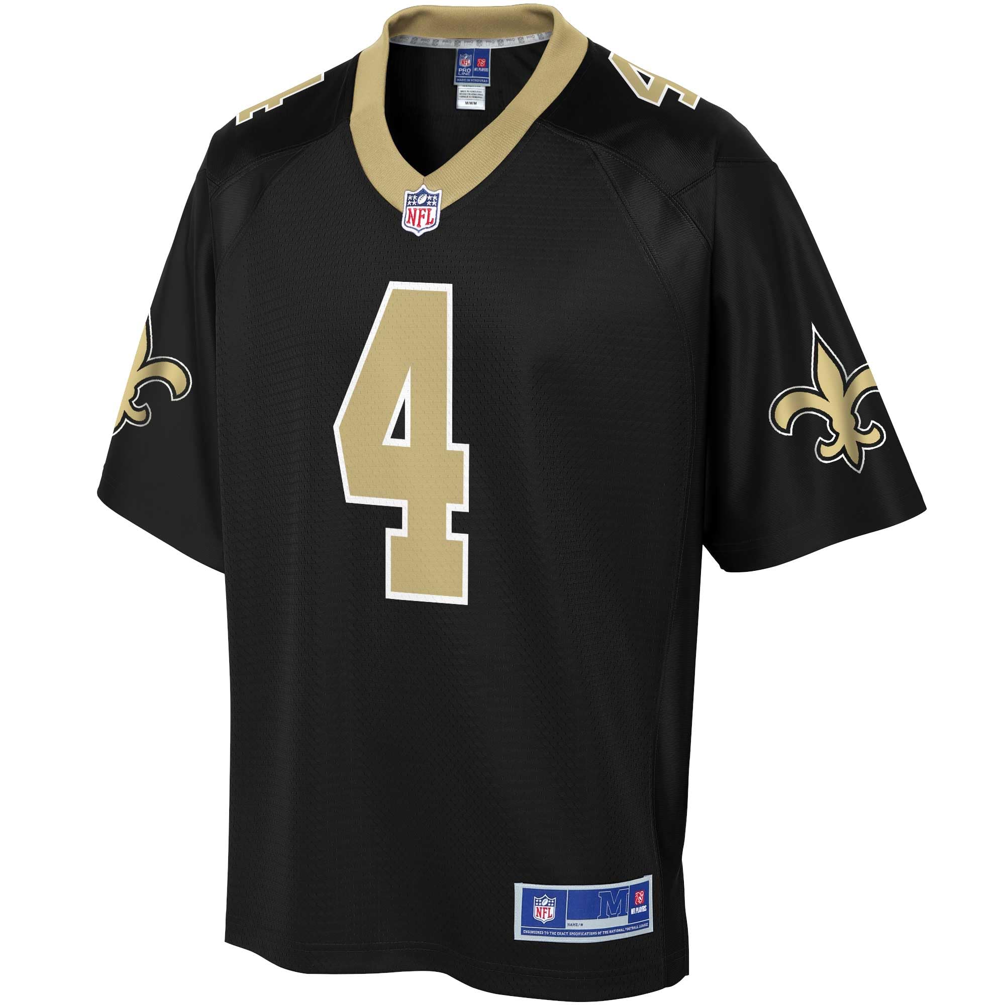 NFL PRO LINE Camiseta masculina Derek Carr Black New Orleans