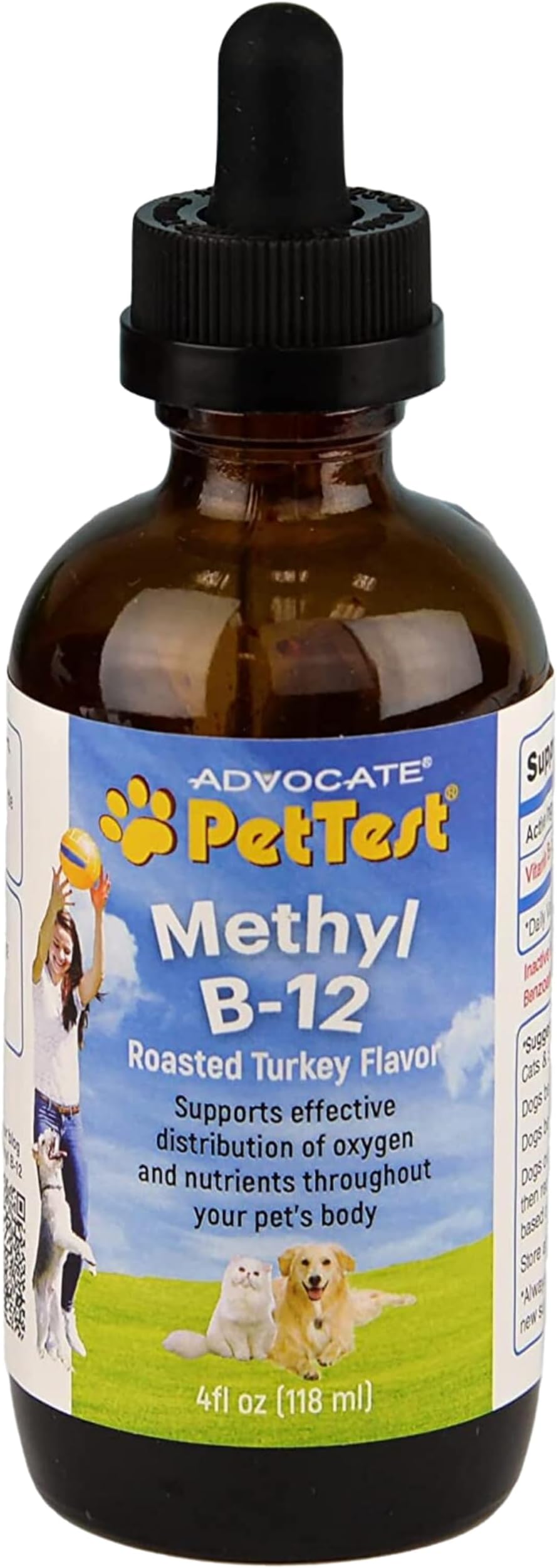 Rx Vitamins Rx B12 for Dogs & Cats Vitamin B12 Liquid Supplement for Pets Dog