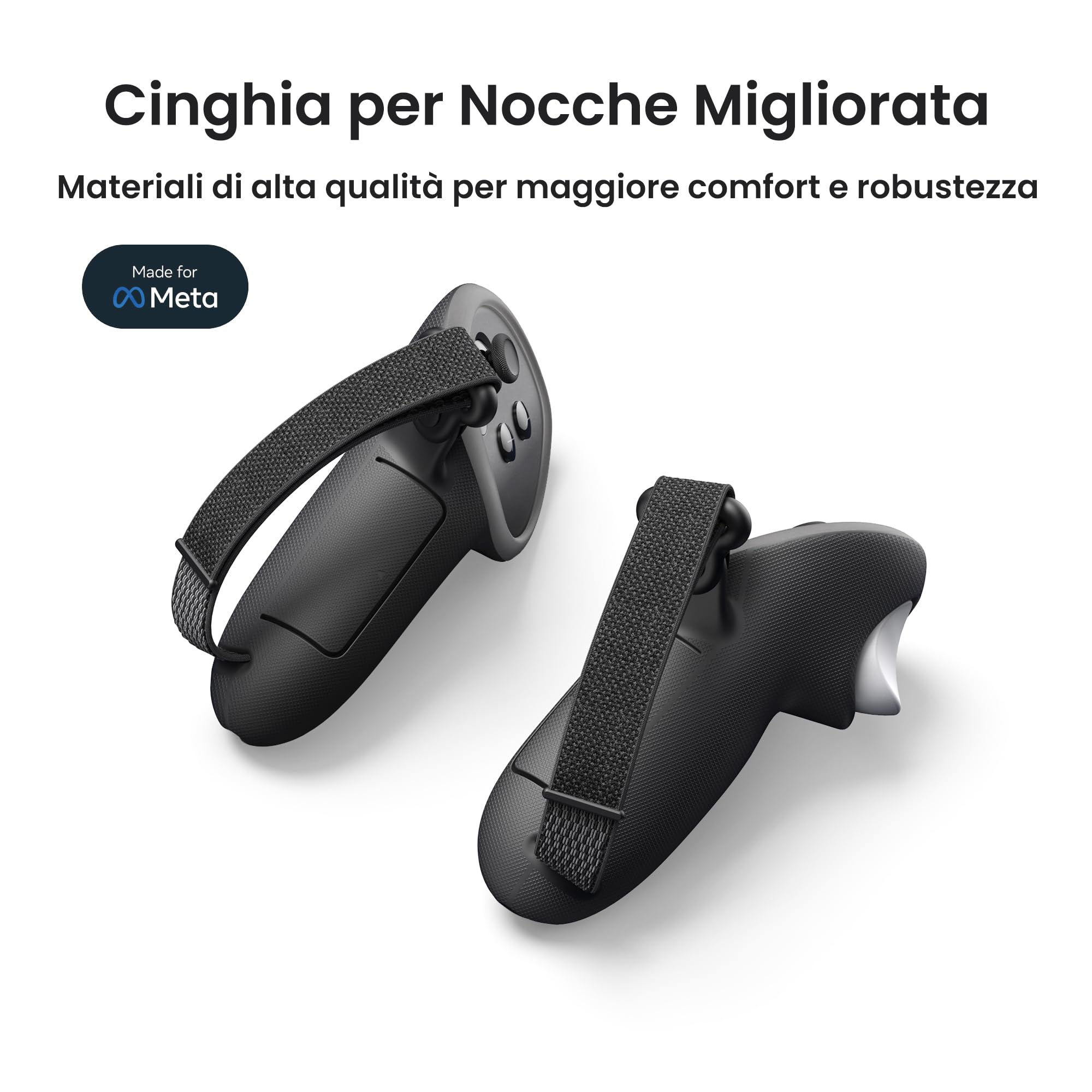 KIWI design G4 Pro Impugnature per Controller Compatibili con Meta Quest 3/3S, Accreditate da Meta