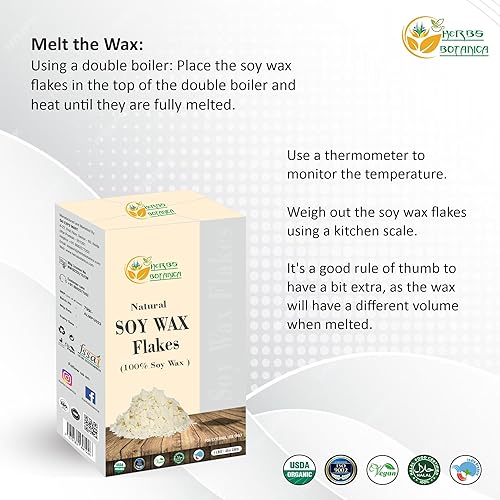 Miniatura 4 de Herbs Botanica Copos de cera de soja para hacer velas, chips de cera de soja natural, suministros de cera de cera, velas perfumadas, cera de