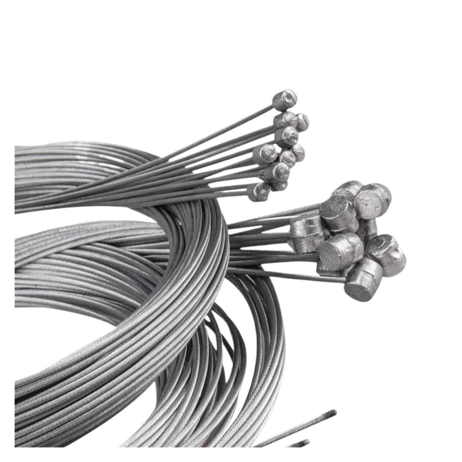 Bremszug Fahrrad 5/10pcs 2Meter Bicycle Brake Line Speed Fixed Gear Shifter Cable Set Core Inner Wire for Bike(50pcs Brake-Shift)