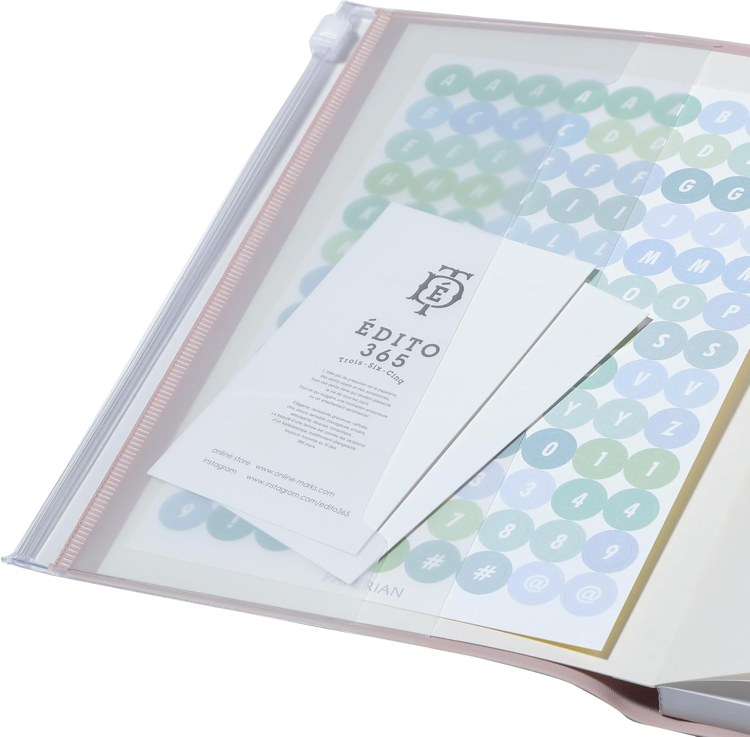 MARK’STYLE B6 Weekly Planner 12-Month (Dec 2025–Dec 2026, 192 Pages) with Clear PVC Zipper Pocket Cover (Purple)