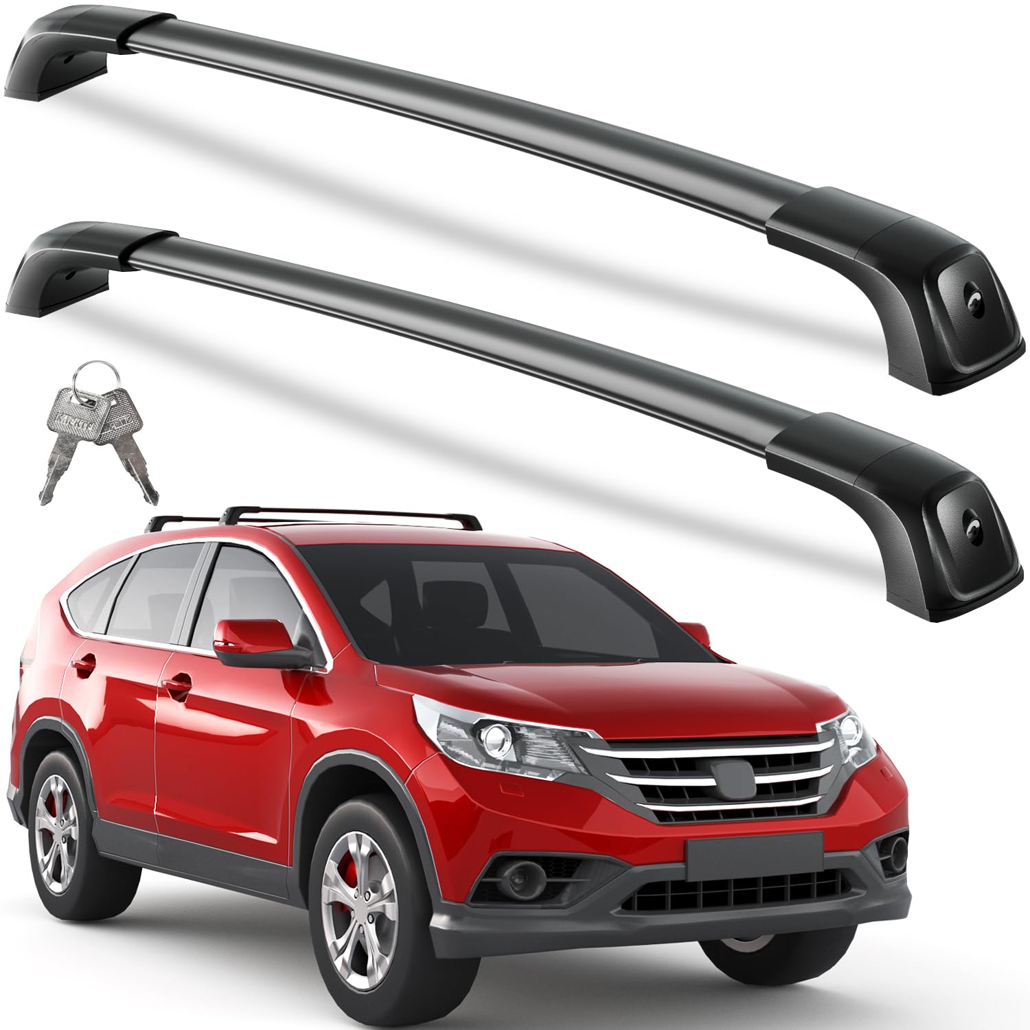 Barres de toit en aluminium pour Honda CRV 2017-2022, noir
