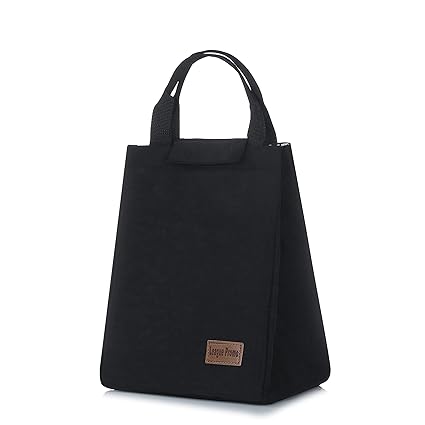 Lunch Bag for Men&Women Insulated Lunch Box for Work Large Waterproof Lunch Tote Bag Reusable Adult Lunch Bags(Black)