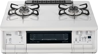 Paloma PA-380WHA-R-13A Gas Stove, Natural White, Waterless Double-Sided Grill