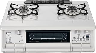 パロマ ガスコンロ 2口 PA-380WHA エブリシェフ【右強火力バーナー/プロパンガス(LPG)】ナチュラルホワイト 水なし両面焼グリル