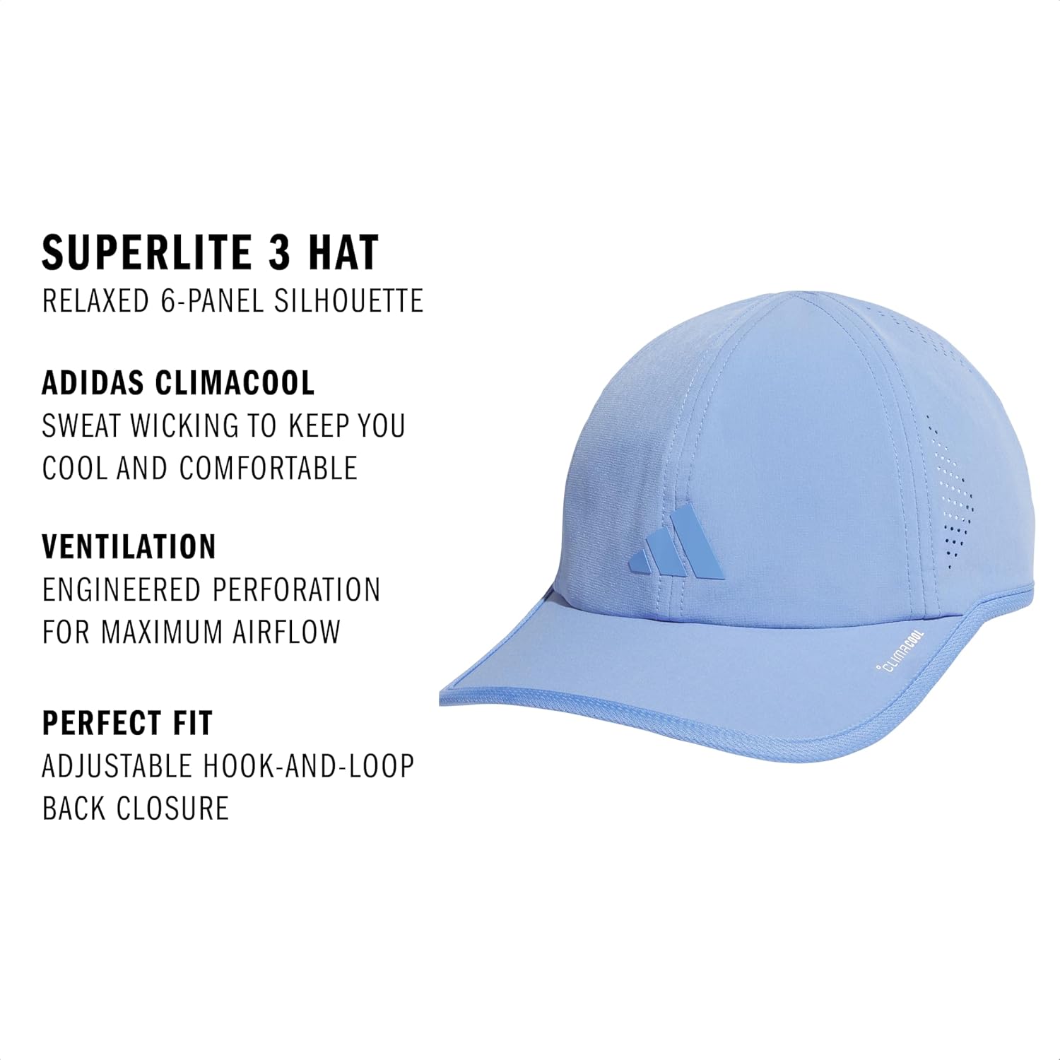 adidas Women's Superlite Hat – Lightweight Athletic Running Cap for Workouts - Image 2