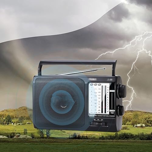 Miniatura 2 de YZRL AM FM Portable Retro Radio Receiver Speaker MP3 Stereo Music Player Support USBTF Card FM Radios Sound Box