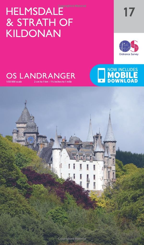 Helmsdale & Strath of Kildonan Map | Strath Ullie | Ordnance Survey | OS Landranger Map 17 | Scotland | Walks | Cycling | Days Out | Maps | Adventure