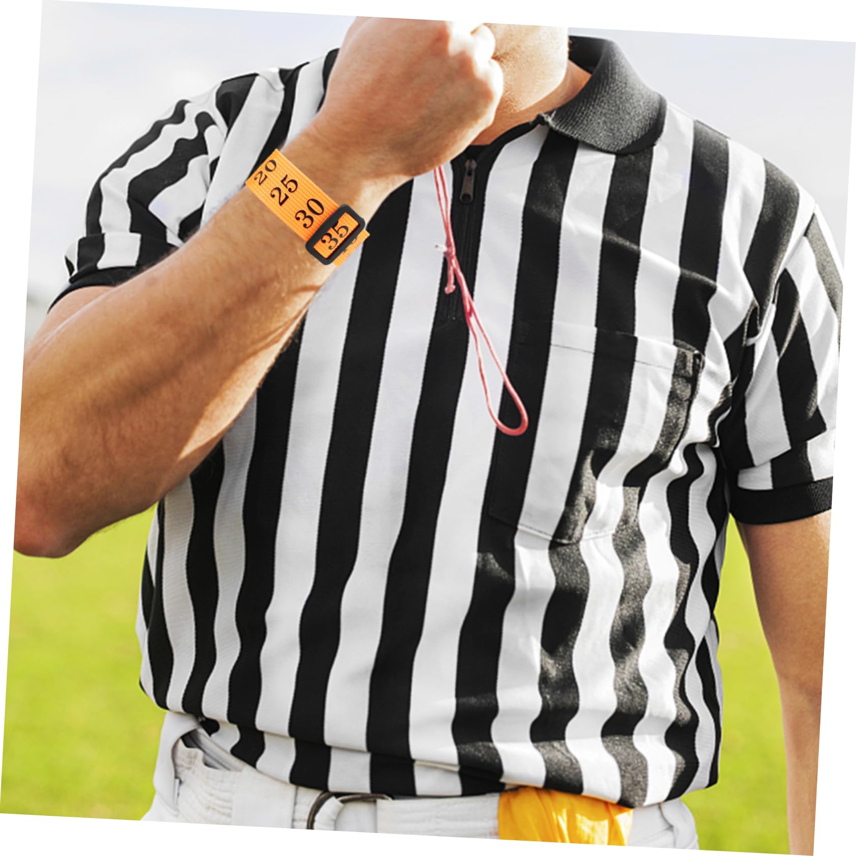 BESPORTBLE Fußball-down-anzeige Bastelzeug Trainingsgeräte Fussball Accessoires Fußball-Trikot Schiedsrichter Nummeriertes Band Nummerierter Kettenclip Legierung Orange
