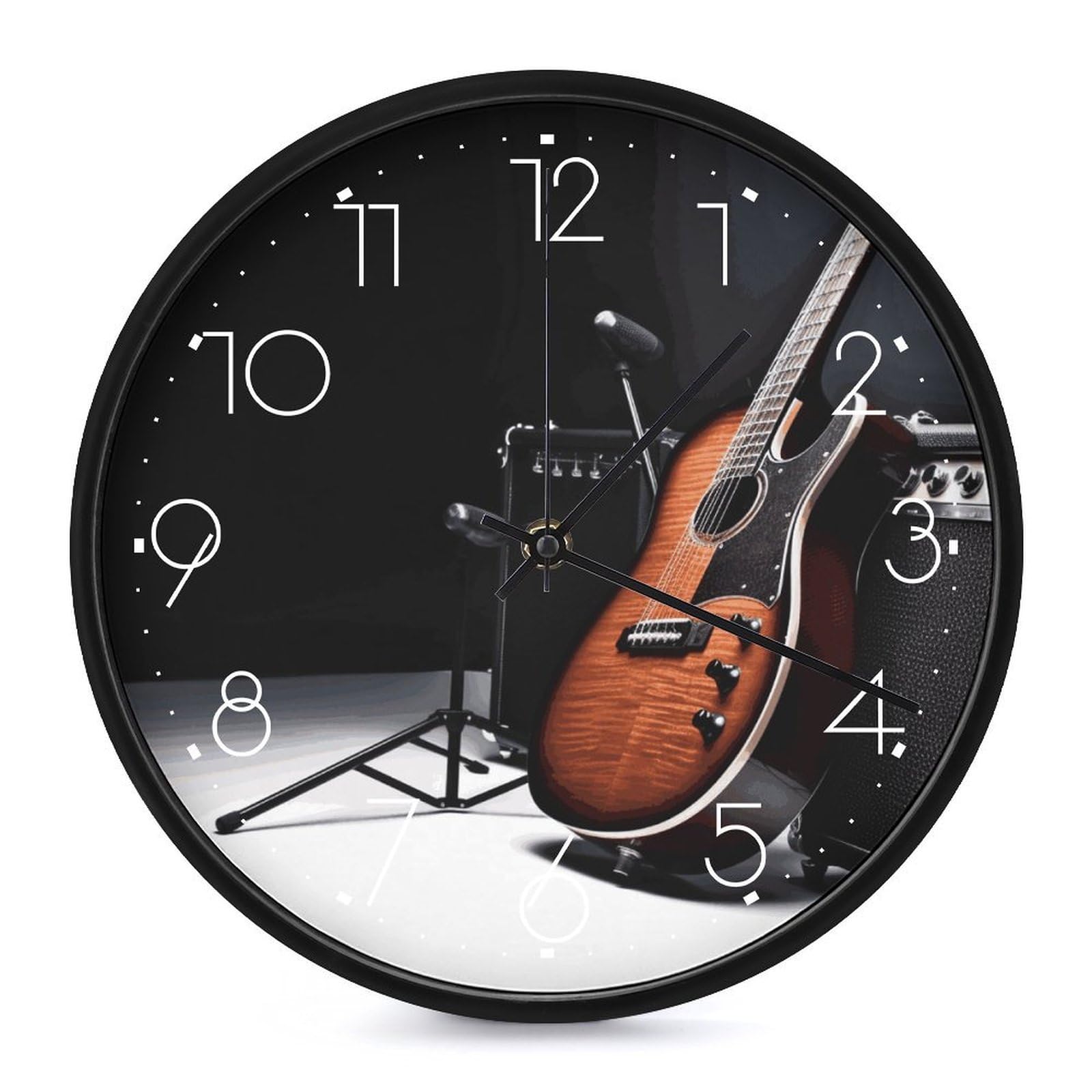 Horloge murale décorative guitare idée cadeau originale mélomane et musicien