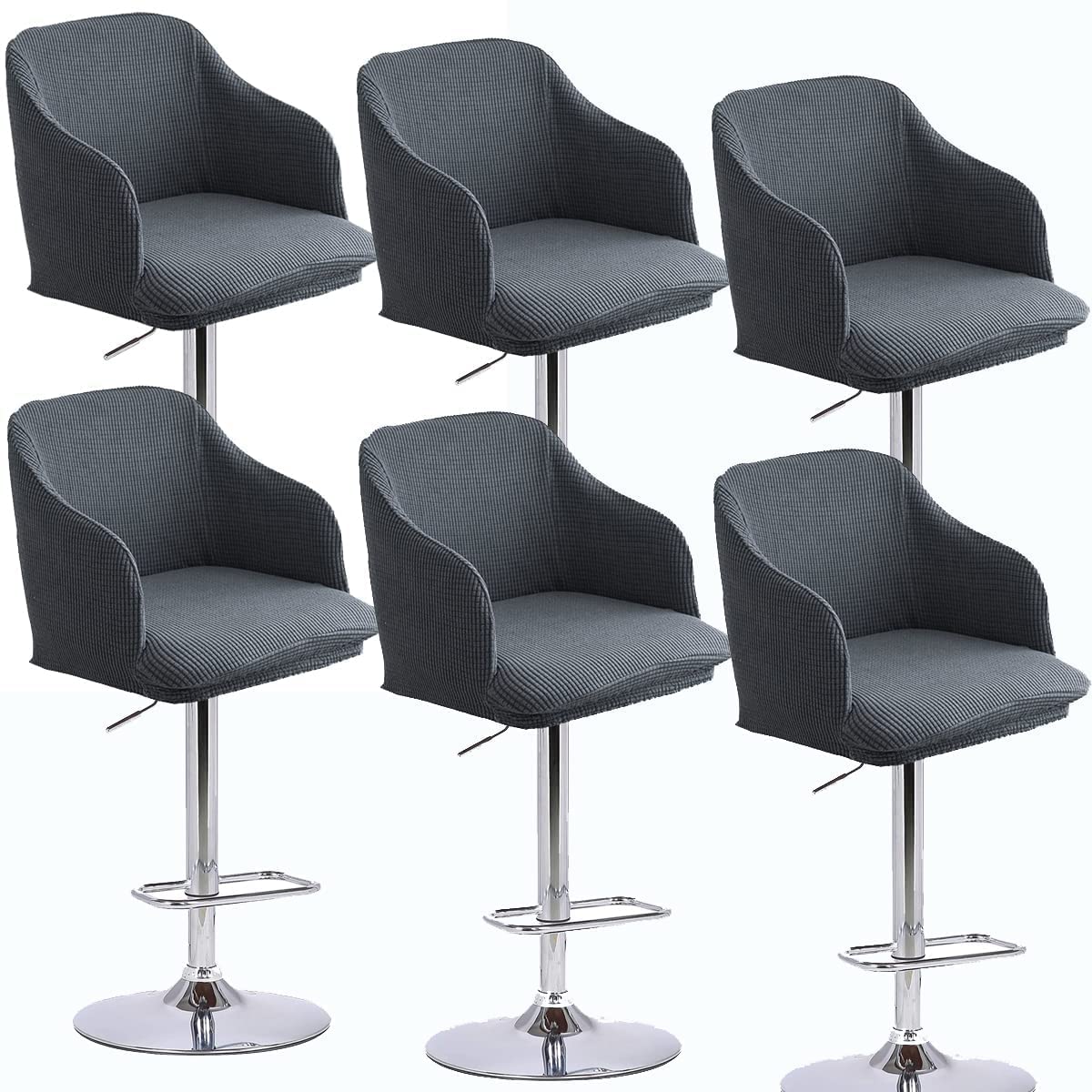 Chaise de bar couvre avec accoudoirs pour îlot cuisine scandinave