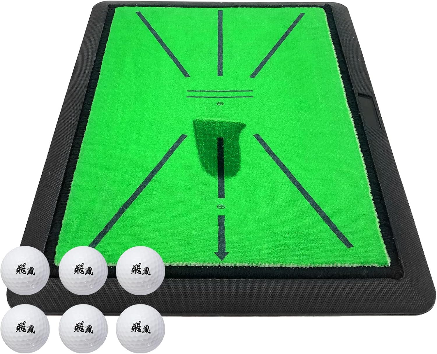 Amazon GolfStyle ダフりチェック ゴルフマット ターフ跡が確認できる ゴルフ 練習 マット 素振り アイアン スイング 跡