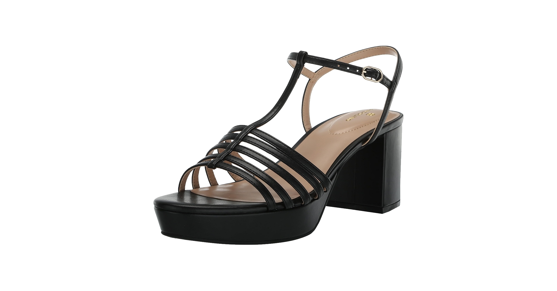 Amazon.com | Bandolino Women's PAOLAR Heeled Sandal, Black