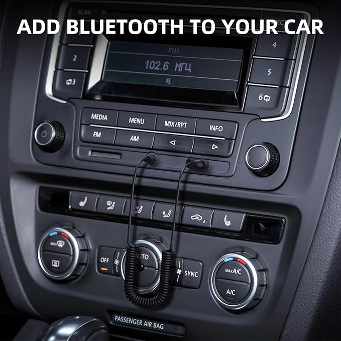 Adaptador Bluetooth 5.2 Smof Aux a 3.5mm con Micrófono para Auto y Hogar miniatura 2