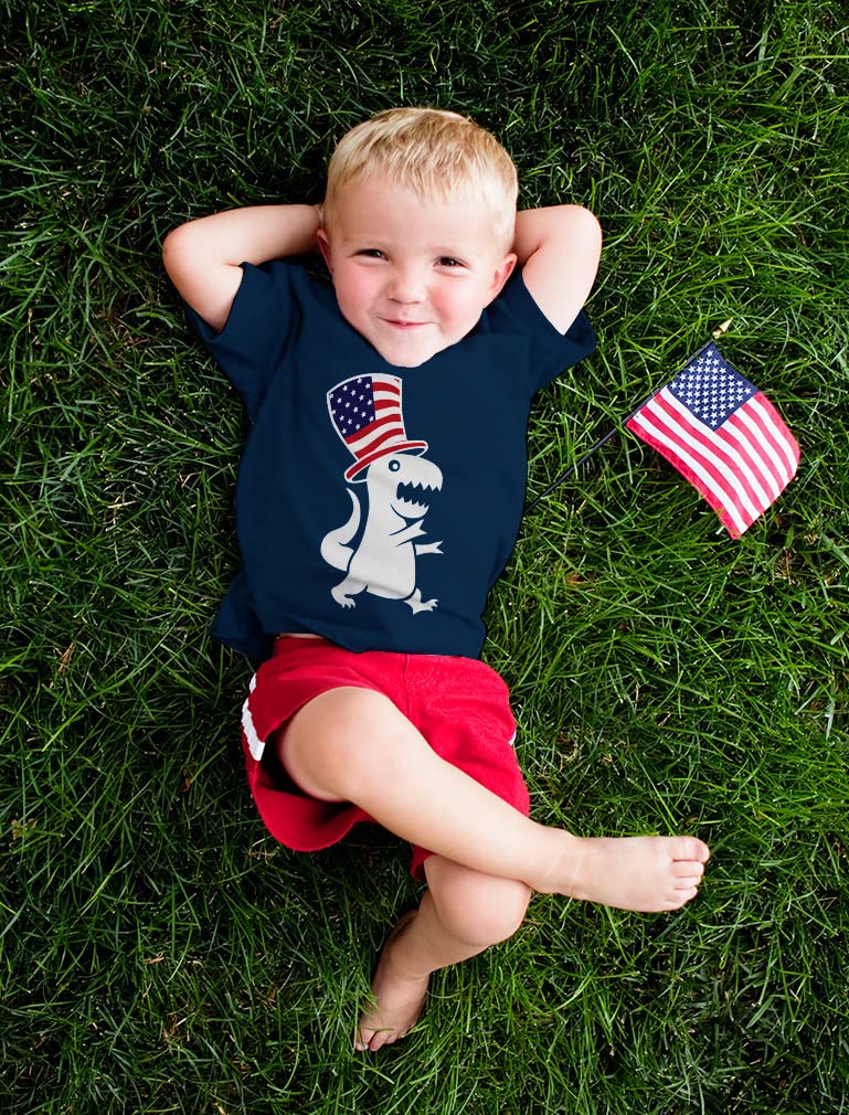 Custom Kingdom Baby Boys' Three Superhero Third Birthday T-Shirt (3T, Royal Blue)